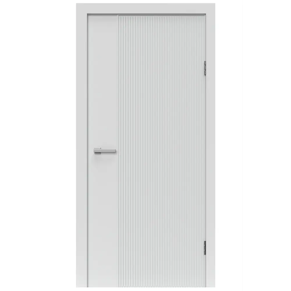 Фото Дверь межкомнатная DK-doors Lux 08 глухая 70х200см ПВХ цвет велютто ферро без замка и петель в комплекте Фото Дверь межкомнатная DK-doors Lux 08 глухая 70х200см ПВХ цвет велютто ферро без замка и петель в комплекте