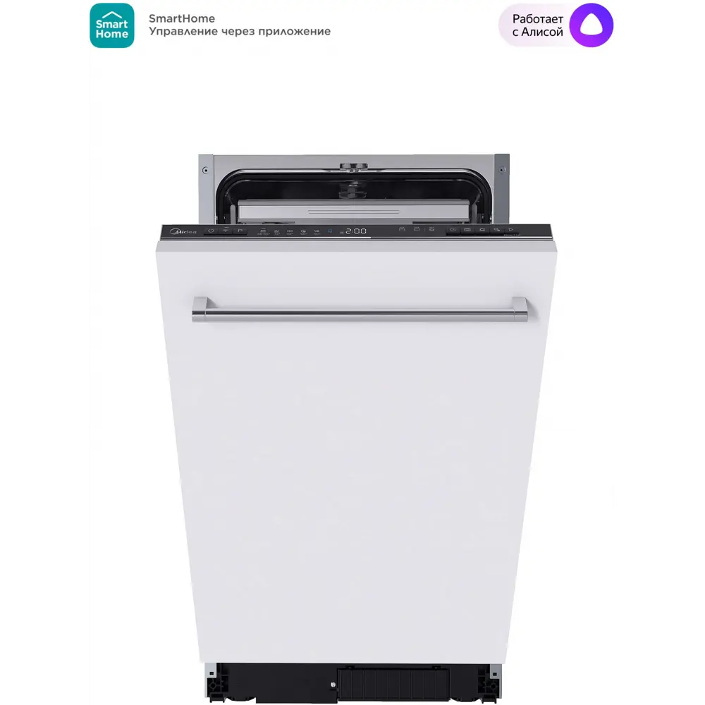 Фото Встраиваемая посудомоечная машина Midea MID45S350I 44.8 см 6 программ цвет нержавеющая сталь Фото Встраиваемая посудомоечная машина Midea MID45S350I 44.8 см 6 программ цвет нержавеющая сталь