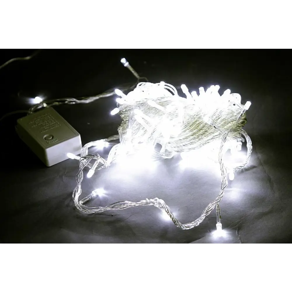 Фото Электрогирлянда комнатная Sneha a-001 led wt нить 10 м 100 ламп белый 1 режим работы Фото Электрогирлянда комнатная Sneha a-001 led wt нить 10 м 100 ламп белый 1 режим работы
