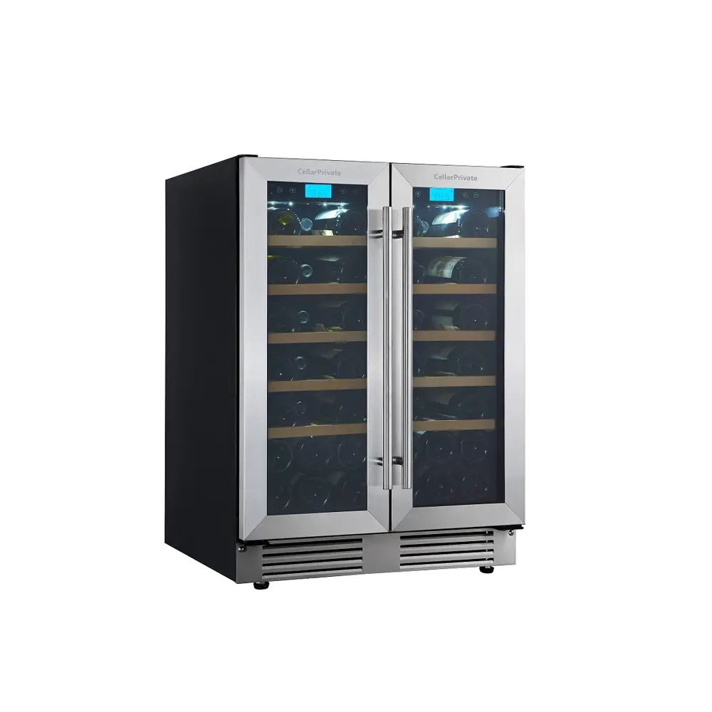 Фото 2 Винный шкаф Cellar private 59.5х82.5х57.5 см 42 бутылки цвет серебристый Фото 2 Винный шкаф Cellar private 59.5х82.5х57.5 см 42 бутылки цвет серебристый
