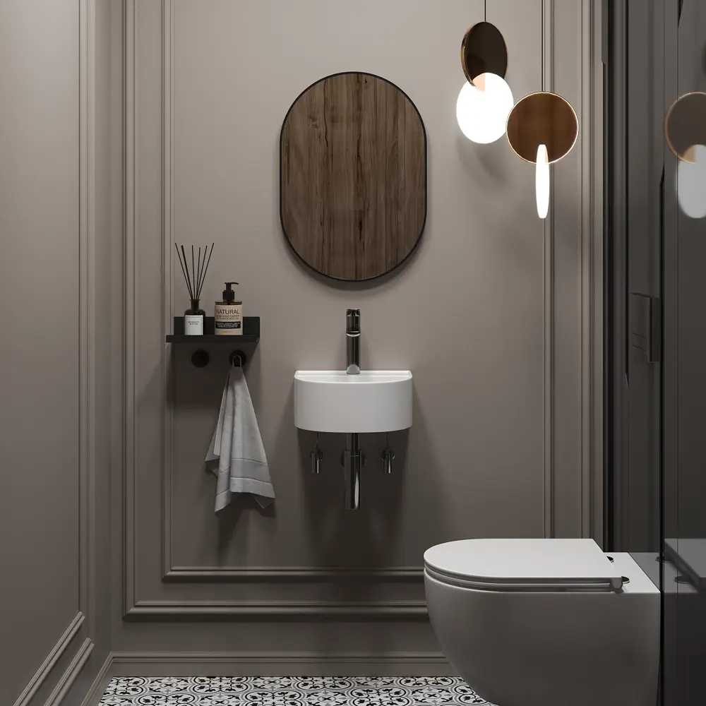 Фото 8 Раковина мини Wellsee WC Area 32см комплект 6 в 1 20218152R Фото 8 Раковина мини Wellsee WC Area 32см комплект 6 в 1 20218152R