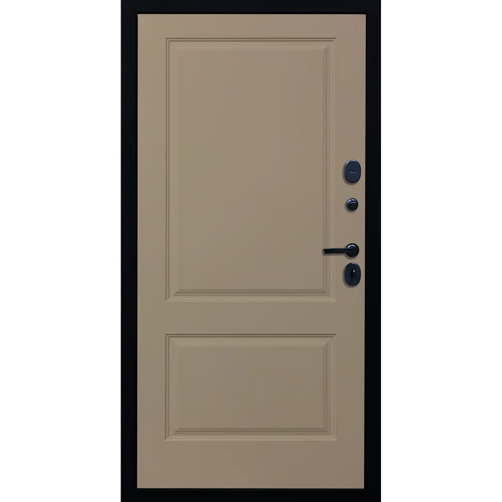 Фото 2 Входная дверь Diva ДХ-45 205x86см левый черный кварц/Д7 софт шампань