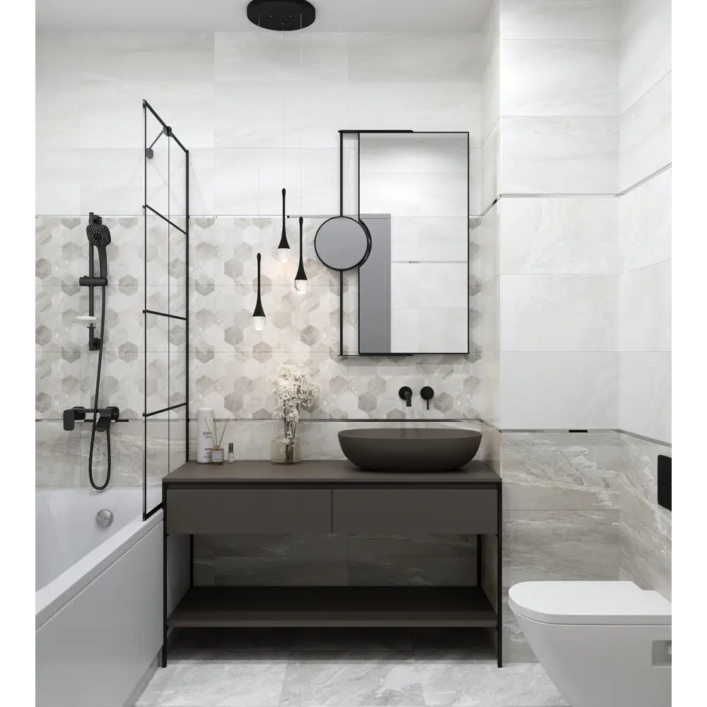 Фото 8 Керамическая плитка Eurotile Istambul 4627162805890 40x40см цвет серый/серебристый Фото 8 Керамическая плитка Eurotile Istambul 4627162805890 40x40см цвет серый/серебристый