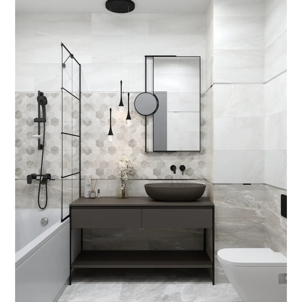 Фото 4 Керамическая плитка Eurotile Istambul 4627162805890 40x40см цвет серый/серебристый Фото 4 Керамическая плитка Eurotile Istambul 4627162805890 40x40см цвет серый/серебристый