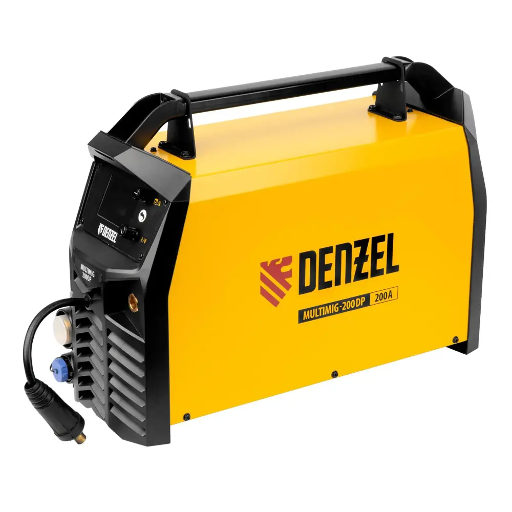 Фото Сварочный аппарат инверторный Denzel MultiMIG-200DP Synergy Double Pulse, 200 А, до 4 мм