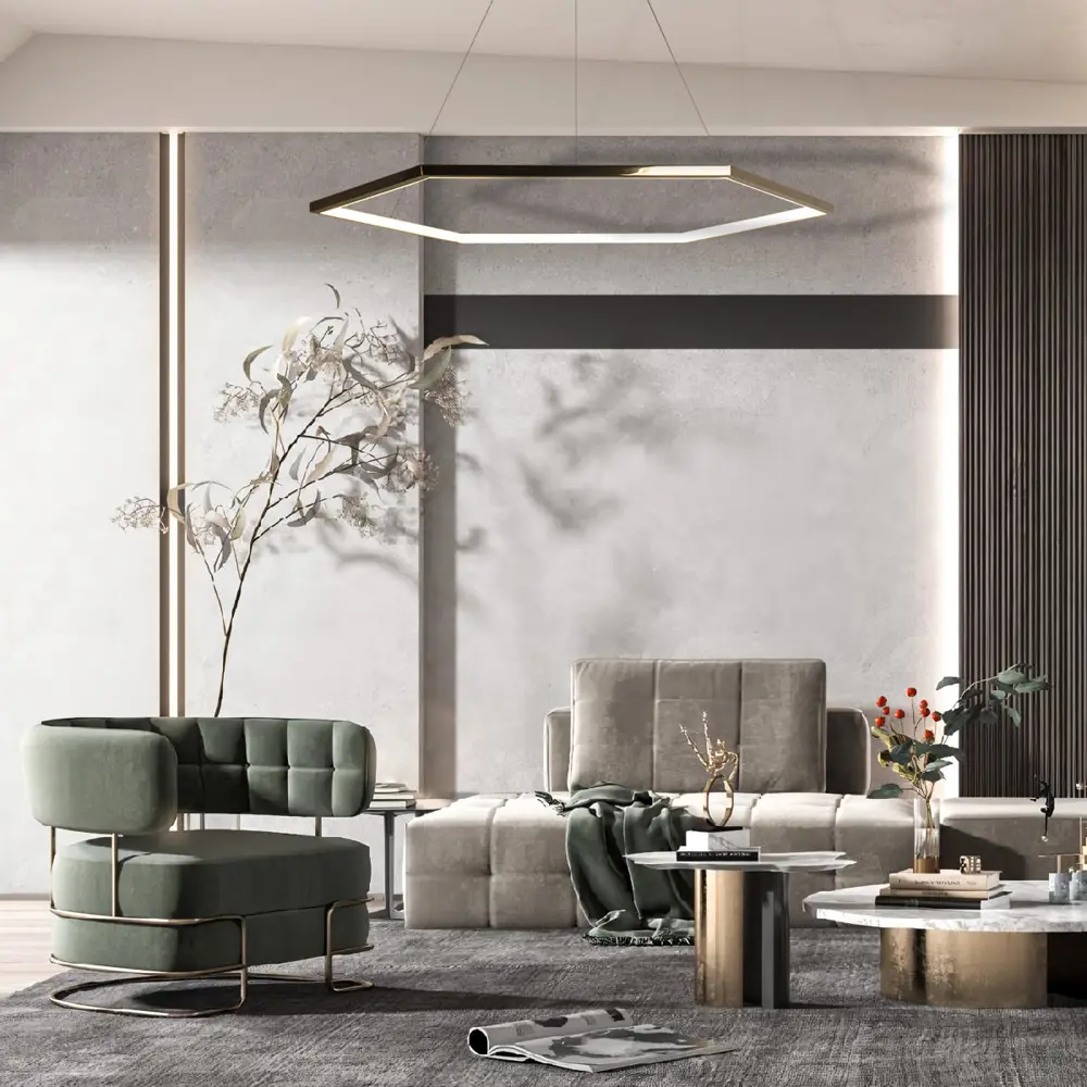 Фото 9 Светильник подвесной светодиодный Loft it 10016xxl 20.16 м² теплый белый (желтый) свет цвет жёлтый/золотой Фото 9 Светильник подвесной светодиодный Loft it 10016xxl 20.16 м² теплый белый (желтый) свет цвет жёлтый/золотой