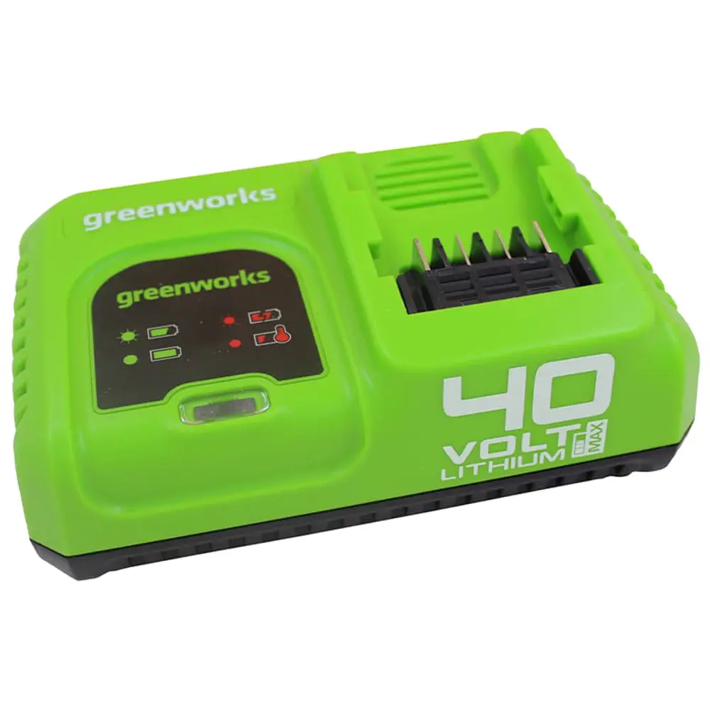 Фото Зарядное устройство Greenworks G40UC5 в комплекте с перчатками Фото Зарядное устройство Greenworks G40UC5 в комплекте с перчатками
