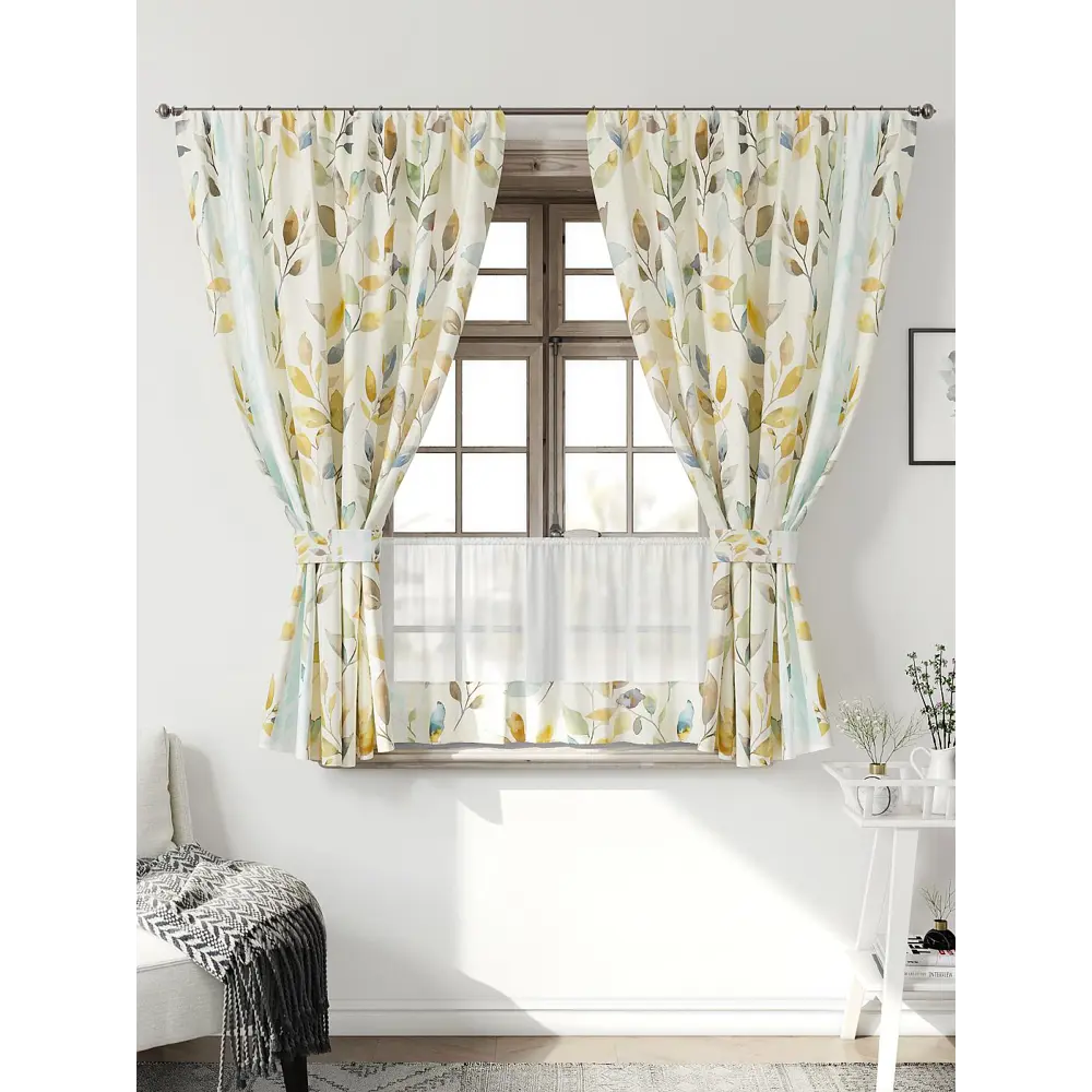 Фото Комплект штор Comfy way Иномик - 43 CW705043-160 на шторной ленте 160x150 см цвет бежевый Фото Комплект штор Comfy way Иномик - 43 CW705043-160 на шторной ленте 160x150 см цвет бежевый