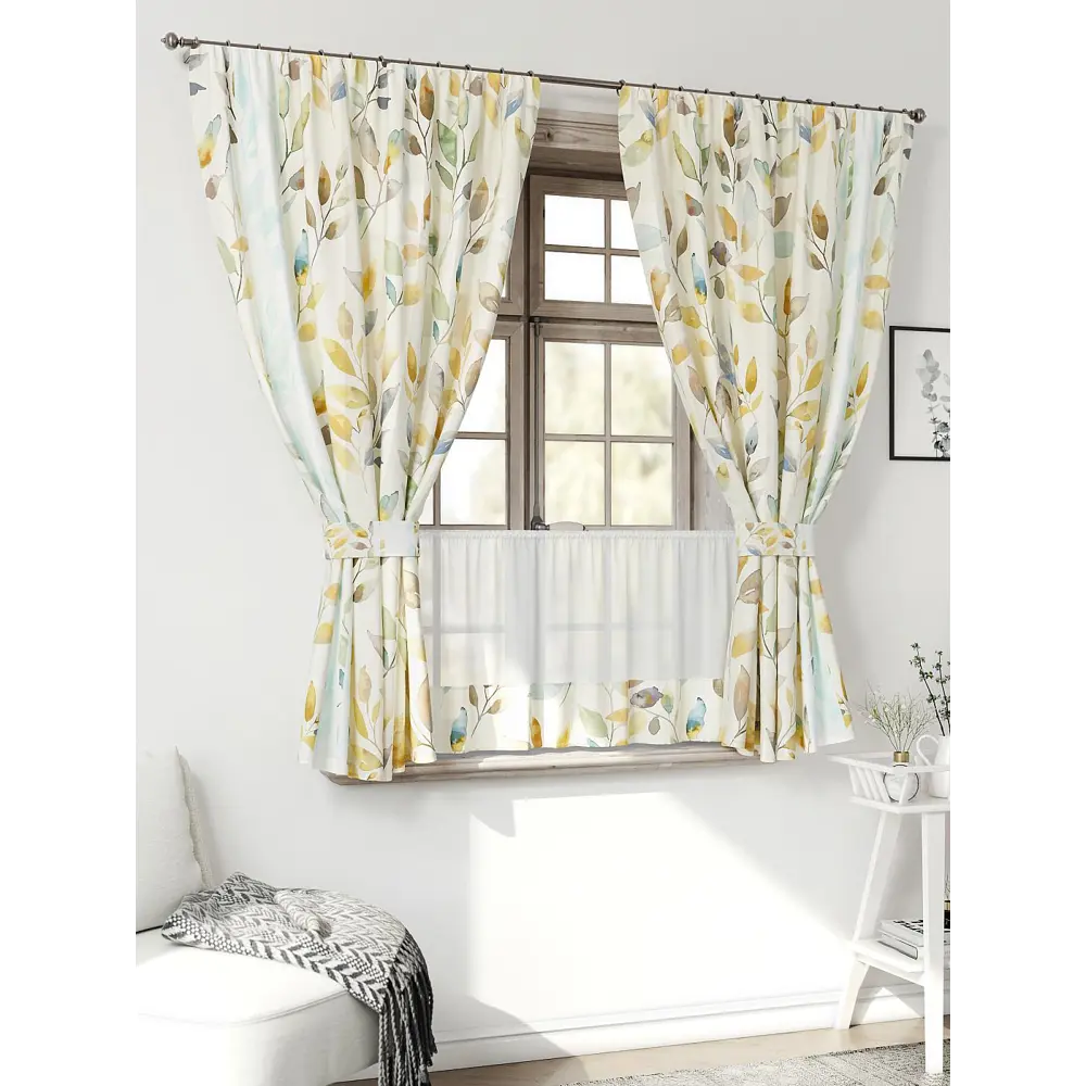 Фото 3 Комплект штор Comfy way Иномик - 43 CW705043-160 на шторной ленте 160x150 см цвет бежевый Фото 3 Комплект штор Comfy way Иномик - 43 CW705043-160 на шторной ленте 160x150 см цвет бежевый