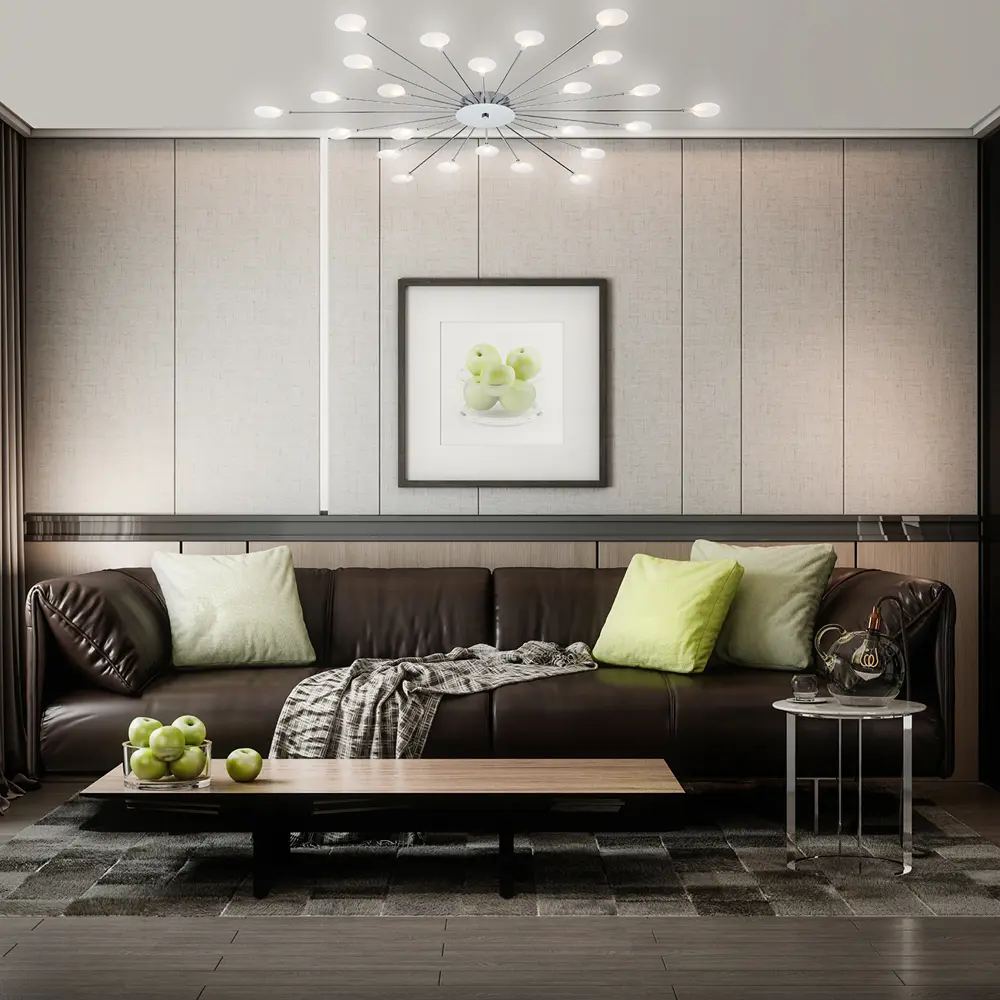 Фото 4 Люстра потолочная Escada Starfall Esc_2109_1_chrome 24 лампы 24 м² цвет белый Фото 4 Люстра потолочная Escada Starfall Esc_2109_1_chrome 24 лампы 24 м² цвет белый