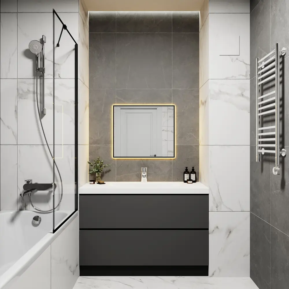 Фото 3 Зеркало со встроенной подсветкой One mirror 6050чст 50x60 см Фото 3 Зеркало со встроенной подсветкой One mirror 6050чст 50x60 см