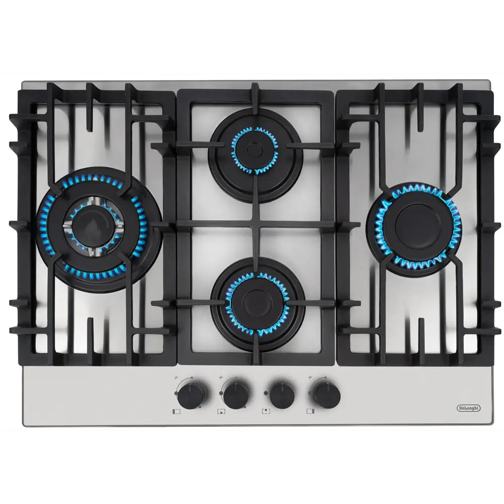 Фото 2 Газовая варочная панель Delonghi GABRIELLA 6GW IM 69 см 4 конфорки цвет нержавеющая сталь Фото 2 Газовая варочная панель Delonghi GABRIELLA 6GW IM 69 см 4 конфорки цвет нержавеющая сталь