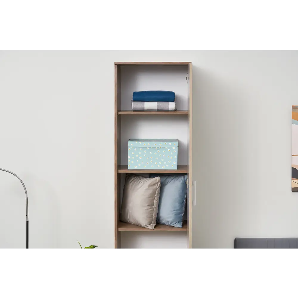 Фото 7 Шкаф Эра 50x203.2x35.4 см ЛДСП цвет ясень шимо Фото 7 Шкаф Эра 50x203.2x35.4 см ЛДСП цвет ясень шимо