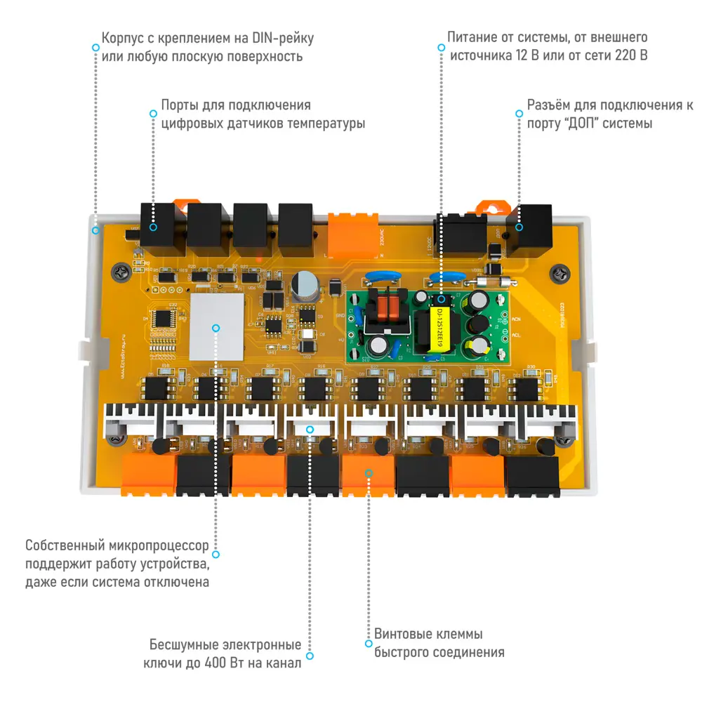 Фото 7 Блок управления смесительными контурами EctoControl Фото 7 Блок управления смесительными контурами EctoControl