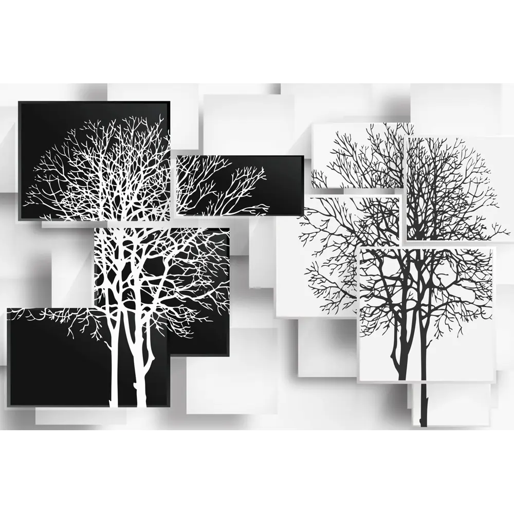 Фото 4 Фотообои Foto Print Черно-белые деревья 20-059-А-4-2.7, 270x400 см Фото 4 Фотообои Foto Print Черно-белые деревья 20-059-А-4-2.7, 270x400 см