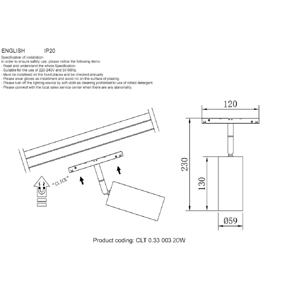 Фото 4 Трековый светильник спот светодиодный Crystal Lux Clt 0.33 003 20w bl tuya 20 Вт магнитный теплый белый (желтый) свет цвет черный