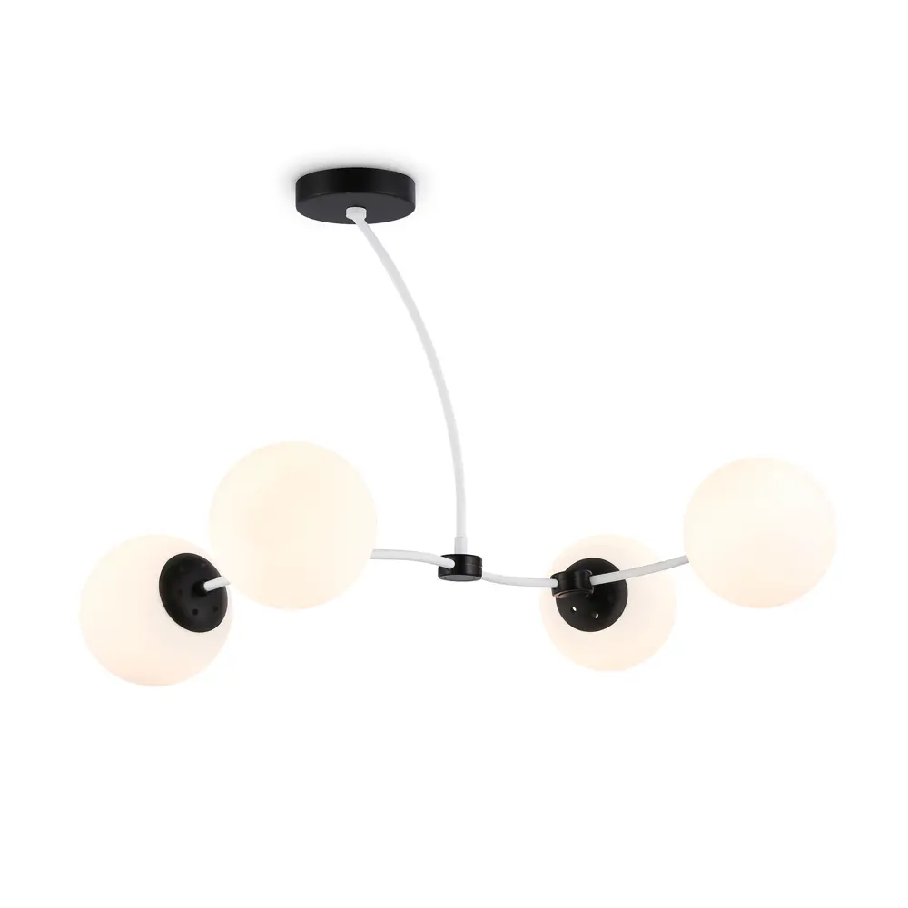 Фото Люстра на штанге светодиодная Ambrella light Tr2542 10 м² нейтральный белый свет цвет белый Фото Люстра на штанге светодиодная Ambrella light Tr2542 10 м² нейтральный белый свет цвет белый