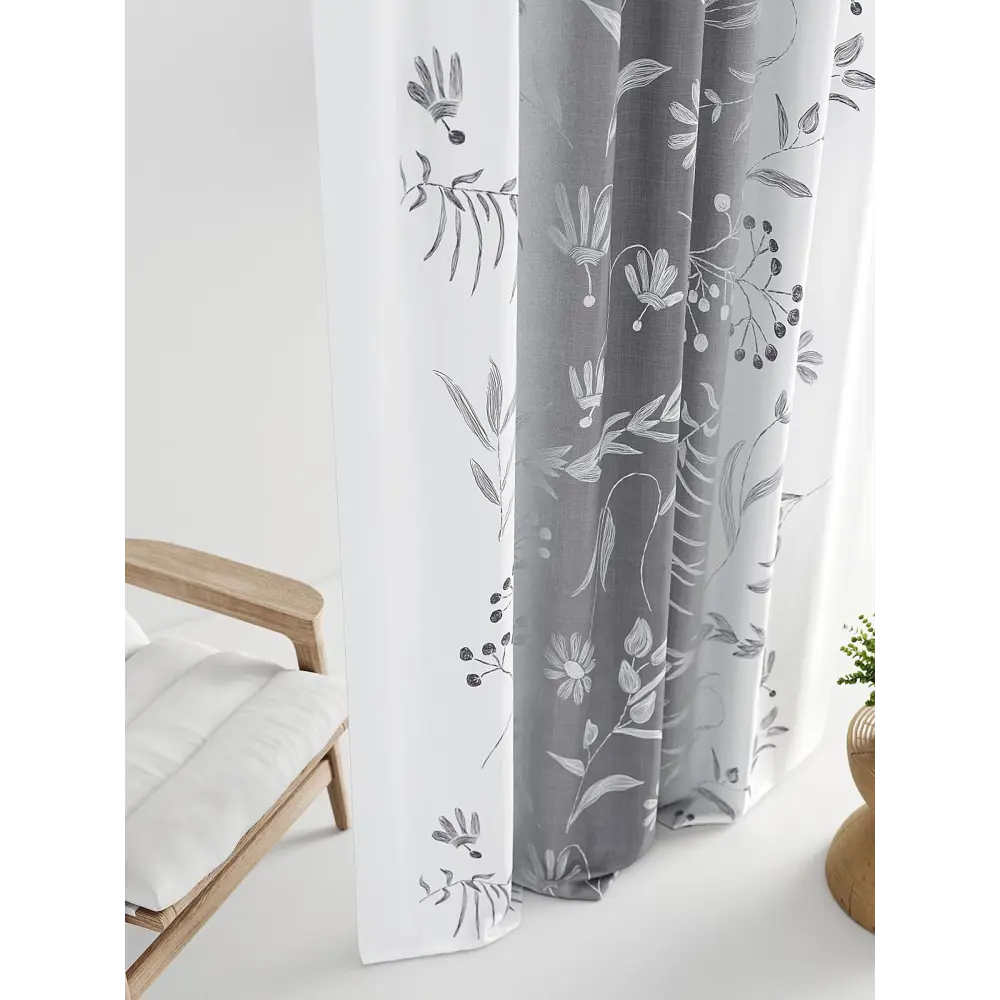 Фото 2 Штора на шторной ленте Comfy Way Линсти - 308 CW592308-270, 270x150 см, цвет белый