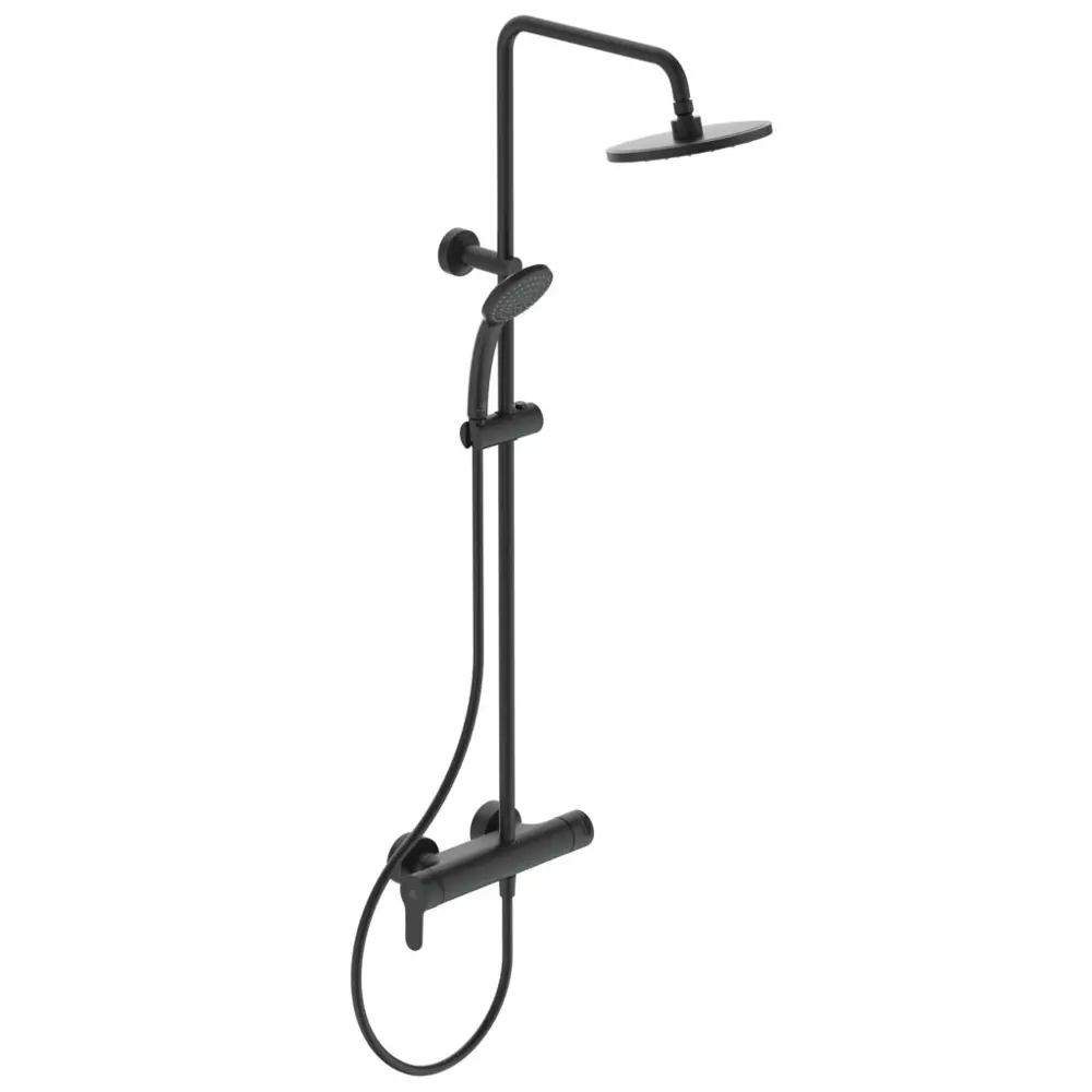 Фото Душевая система Ideal Standard Cerafine O BC750XG 1 режим цвет черный Фото Душевая система Ideal Standard Cerafine O BC750XG 1 режим цвет черный