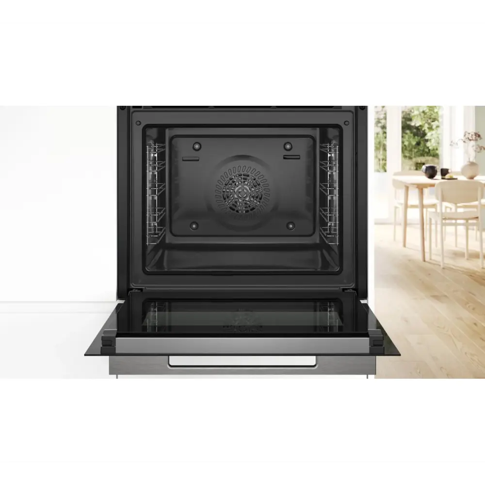 Фото 4 Встраиваемый духовой шкаф Bosch Ht6B60F0S 59.40x59.50x54.80 см цвет черный Фото 4 Встраиваемый духовой шкаф Bosch Ht6B60F0S 59.40x59.50x54.80 см цвет черный