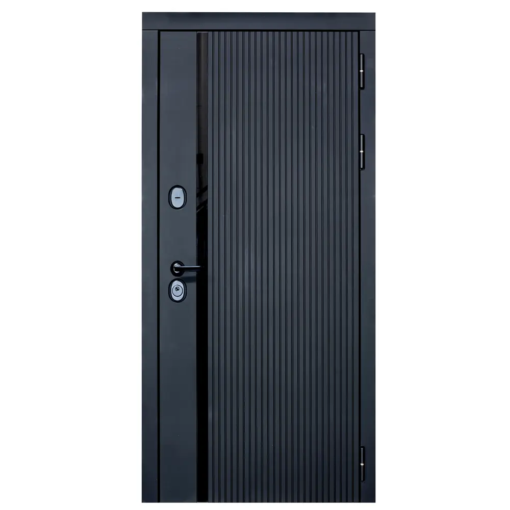 Фото 2 Входная дверь Diva STR MX-46 правый 205x86см цвет черный кварц/белый софт н7