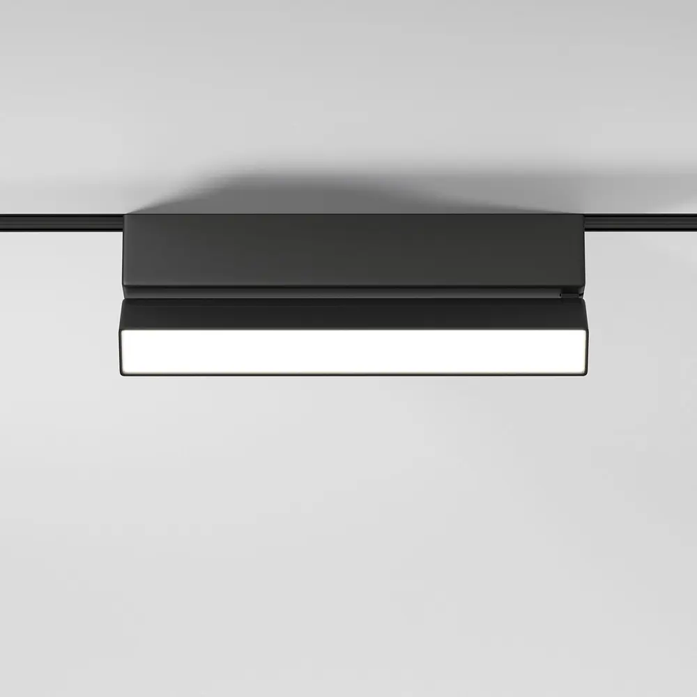 Фото 2 Трековый светильник линейный светодиодный Elektrostandard A063710 10 Вт магнитный 2 м² цвет черный Фото 2 Трековый светильник линейный светодиодный Elektrostandard A063710 10 Вт магнитный 2 м² цвет черный