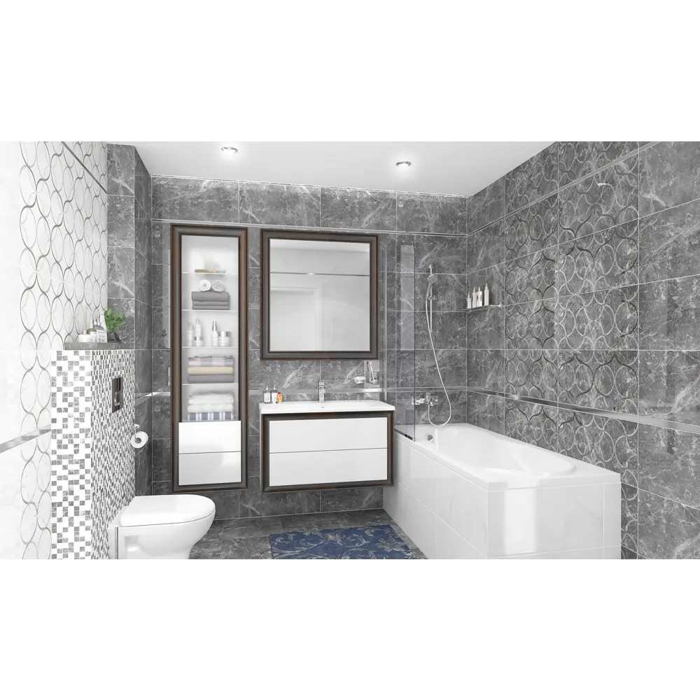 Фото 3 Керамогранит Laparet Crystal x9999213198 40x40см 1.76 м² цвет серый, цена за упаковку Фото 3 Керамогранит Laparet Crystal x9999213198 40x40см 1.76 м² цвет серый, цена за упаковку
