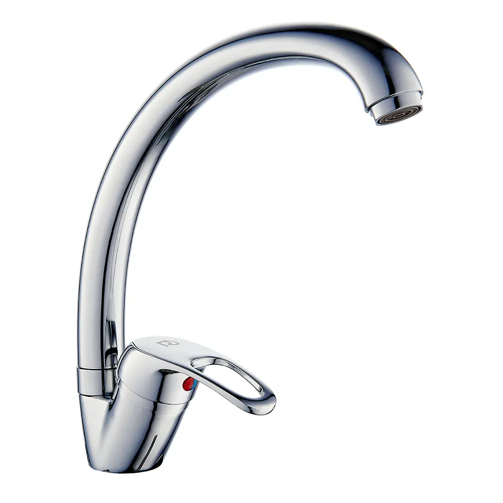 Фото Смеситель для кухни Roegen RB002C поворотный излив 24 см цвет хром