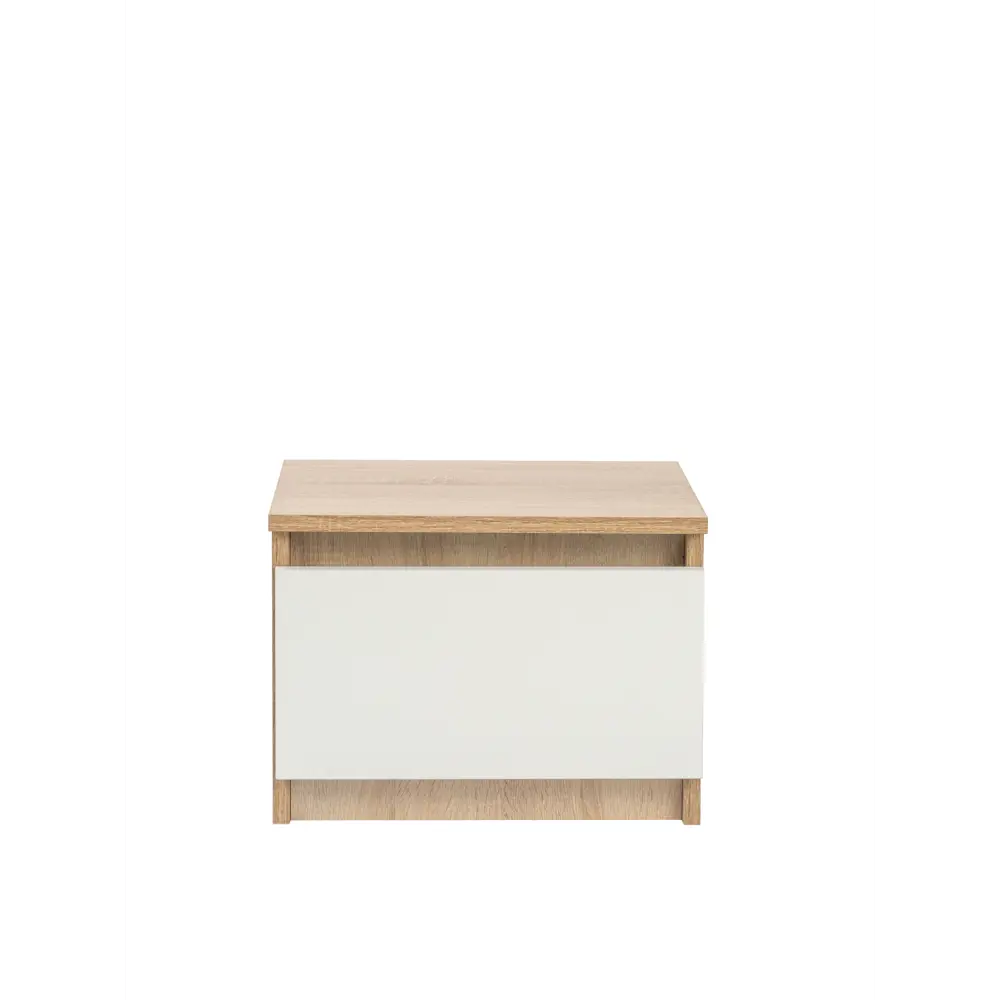 Фото 3 Тумба прикроватная Frenesie 40x30x35 см 1 ящик лдсп цвет белый/дуб сонома Фото 3 Тумба прикроватная Frenesie 40x30x35 см 1 ящик лдсп цвет белый/дуб сонома