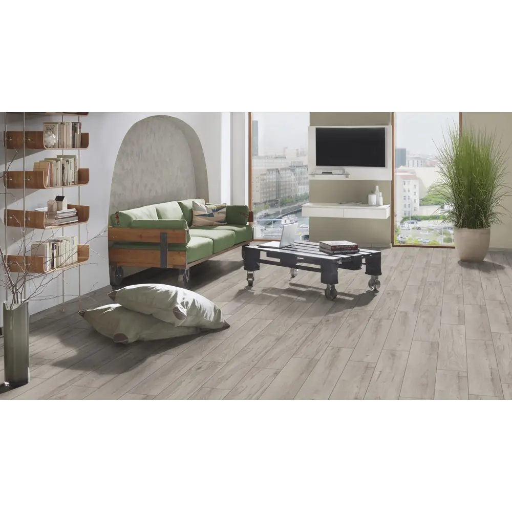 Фото 4 Ламинат Kronospan Super Natural Classic Дуб Лонгбоу 33 класс толщина 8 мм с фаской 2.22 м², цена за упаковку Фото 4 Ламинат Kronospan Super Natural Classic Дуб Лонгбоу 33 класс толщина 8 мм с фаской 2.22 м², цена за упаковку