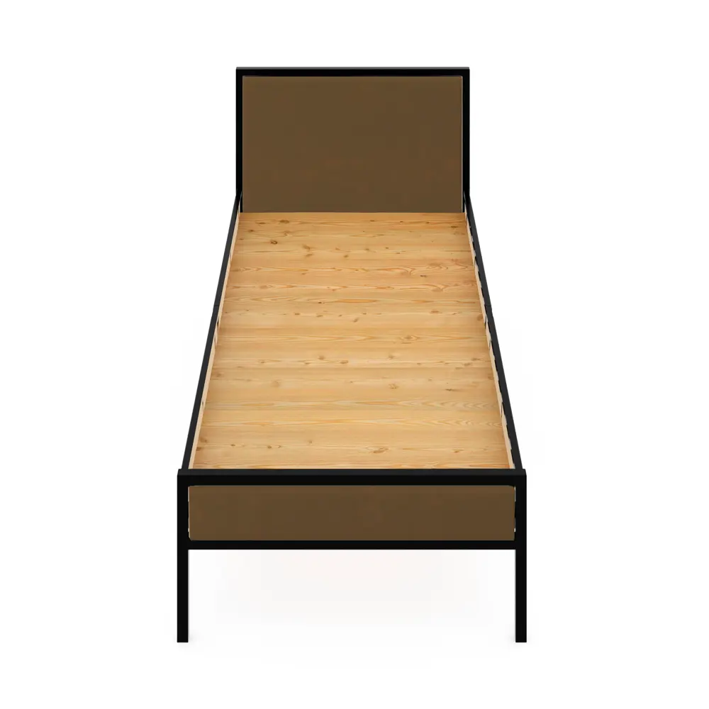Фото 3 Кровать Solarius kr80loft-obiv-rs9-black-full Кровать Лофт сплошное 85 x 90 x 206 см дсп цвет коричневый/черный Фото 3 Кровать Solarius kr80loft-obiv-rs9-black-full Кровать Лофт сплошное 85 x 90 x 206 см дсп цвет коричневый/черный