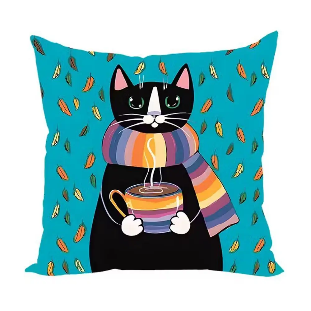 Фото Подушка декоративная Zaberite Коржик полосатый шарфик 3742, 30x30 см Фото Подушка декоративная Zaberite Коржик полосатый шарфик 3742, 30x30 см