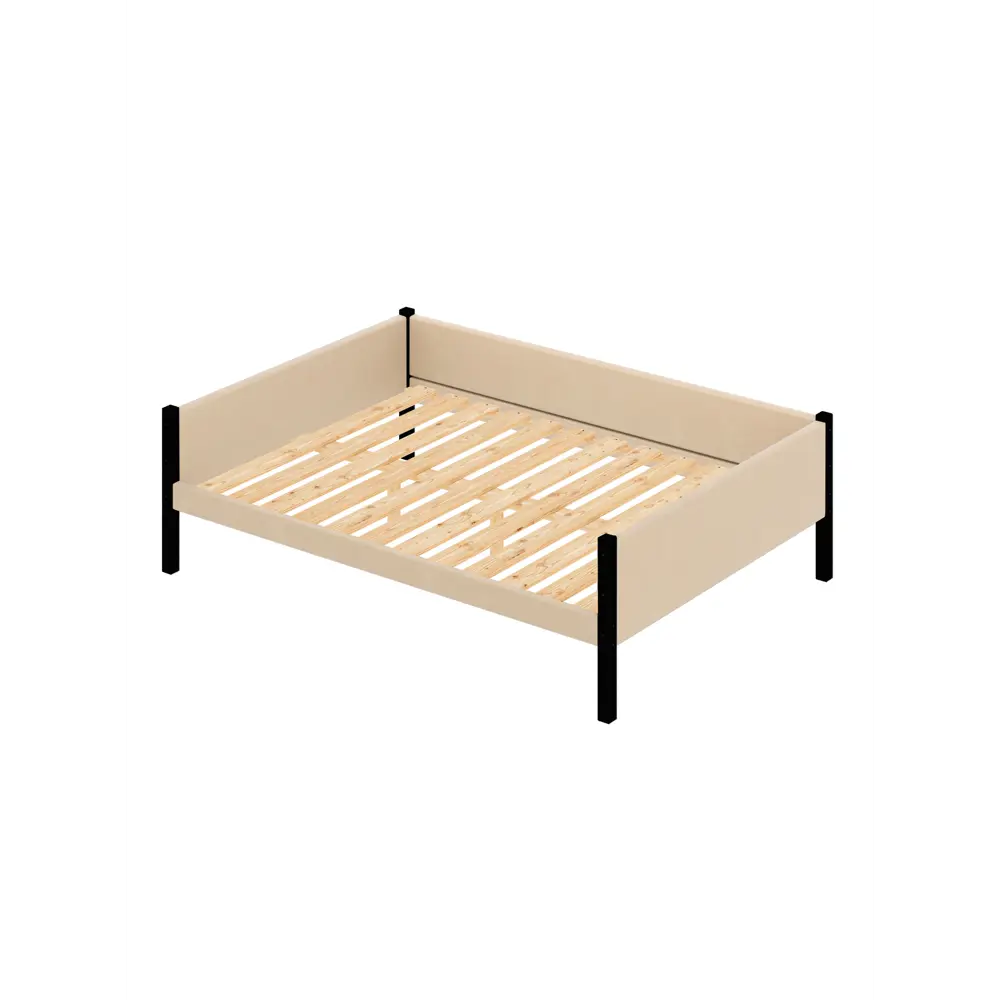 Фото Кровать Solarius Тахта двуспальная мягкая 1625 130 x 63 x 210 см дерево цвет бежевый/оникс Фото Кровать Solarius Тахта двуспальная мягкая 1625 130 x 63 x 210 см дерево цвет бежевый/оникс