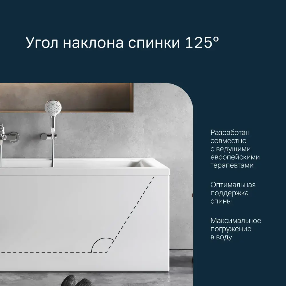 Фото 7 Ванна акриловая Am.pm Gem 170x75 см комплект 2 в 1: ванна с каркасом; литьевой акрил, вакуумная формовка Фото 7 Ванна акриловая Am.pm Gem 170x75 см комплект 2 в 1: ванна с каркасом; литьевой акрил, вакуумная формовка