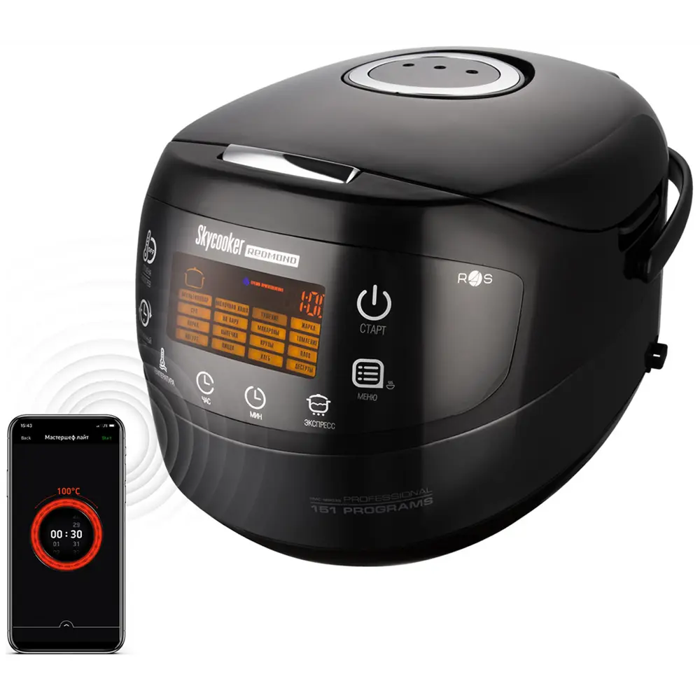 Фото Мультиварка Redmond Skycooker rmc-m903s, черный 5 л 17 программ цвет черный Фото Мультиварка Redmond Skycooker rmc-m903s, черный 5 л 17 программ цвет черный