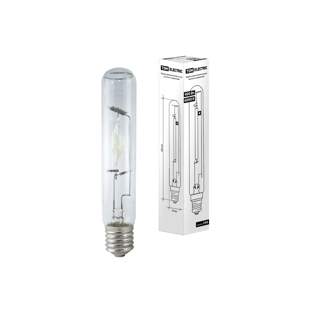 Фото Лампочка металлогалогенная Tdm electric Sq0325-0018 E40 220 В 400 Вт цилиндр белый 30800 Лм нейтральный белый свет Фото Лампочка металлогалогенная Tdm electric Sq0325-0018 E40 220 В 400 Вт цилиндр белый 30800 Лм нейтральный белый свет