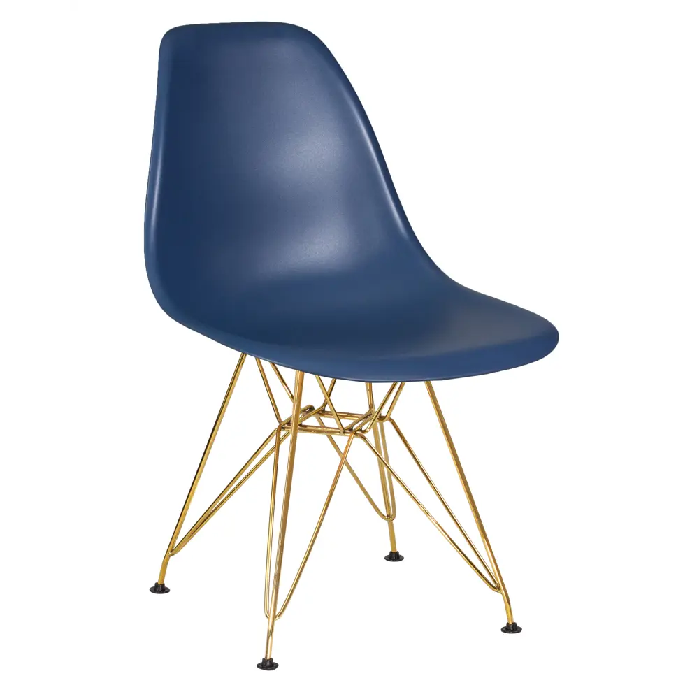 Фото 2 Комплект кухонных стульев 4 шт Dobrin Dsr lmzl-pp638a 46x46x53.5 см пластик цвет темно-синий ножки золотые Фото 2 Комплект кухонных стульев 4 шт Dobrin Dsr lmzl-pp638a 46x46x53.5 см пластик цвет темно-синий ножки золотые
