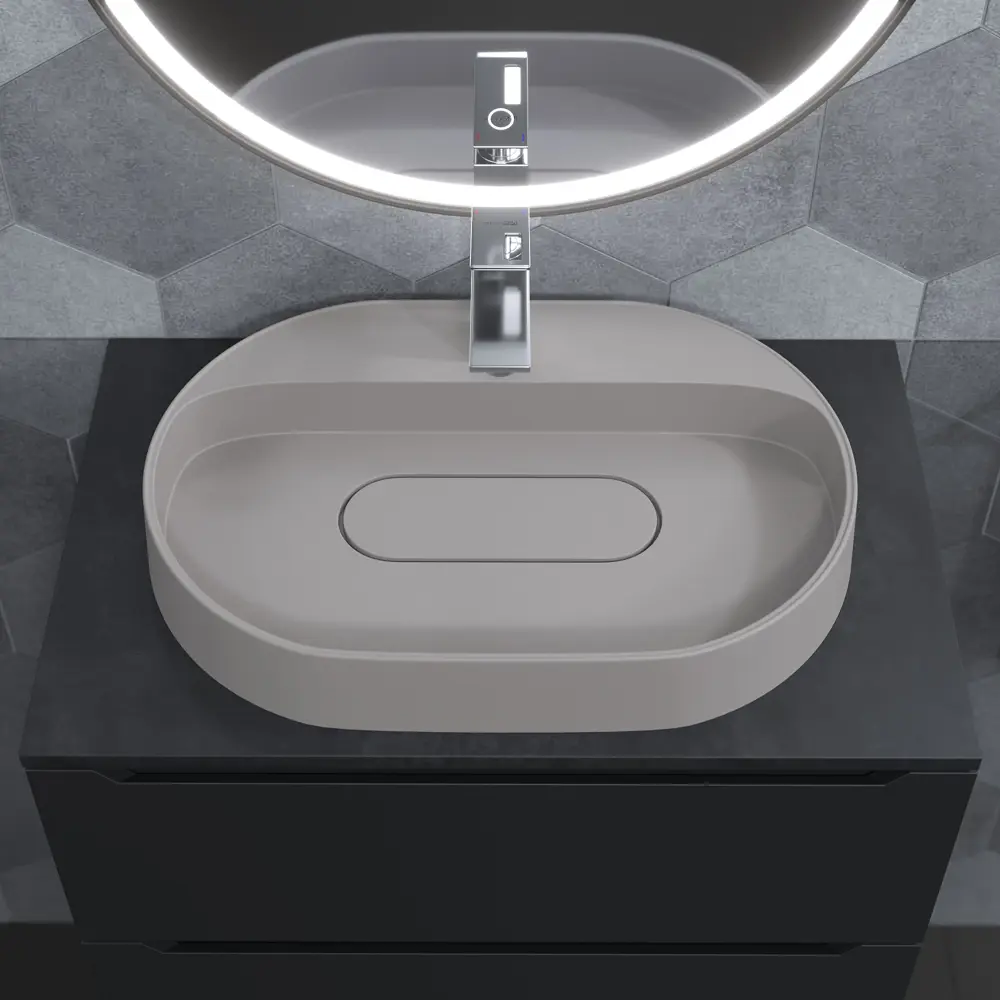 Фото 5 Раковина мебельная Uperwood 291030521 Tanos Quartz 55см цвет жасмин