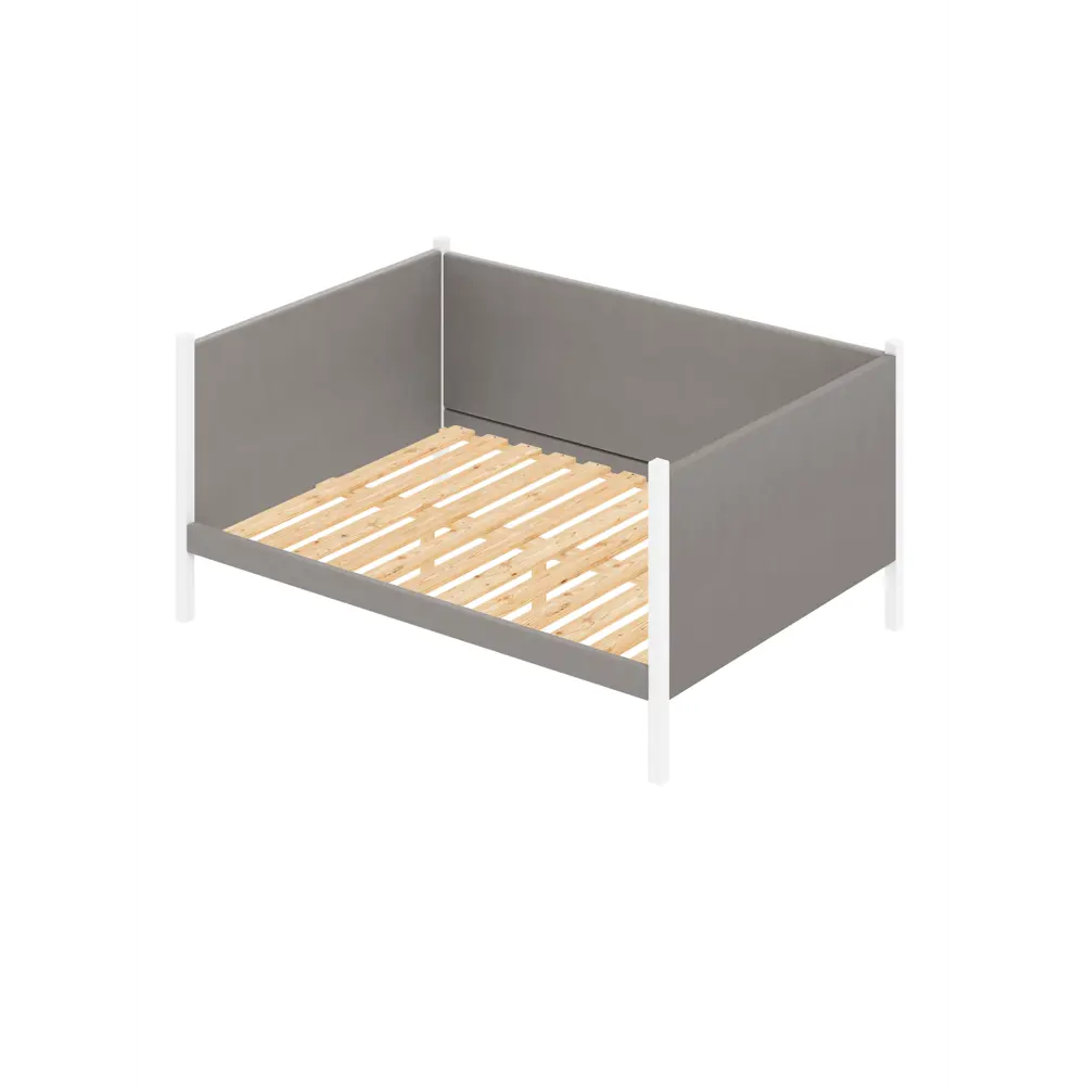 Фото 2 Кровать Solarius Тахта двуспальная мягкая 1655 130 x 101 x 210 см дерево цвет светло-серый/белый Фото 2 Кровать Solarius Тахта двуспальная мягкая 1655 130 x 101 x 210 см дерево цвет светло-серый/белый