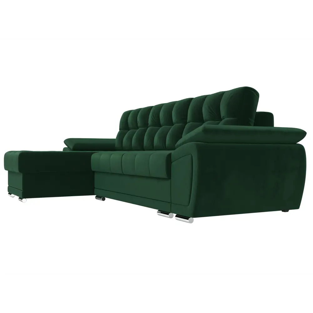 Фото 3 Диван Лига диванов Нэстор 264x74x147 см велюр цвет зеленый