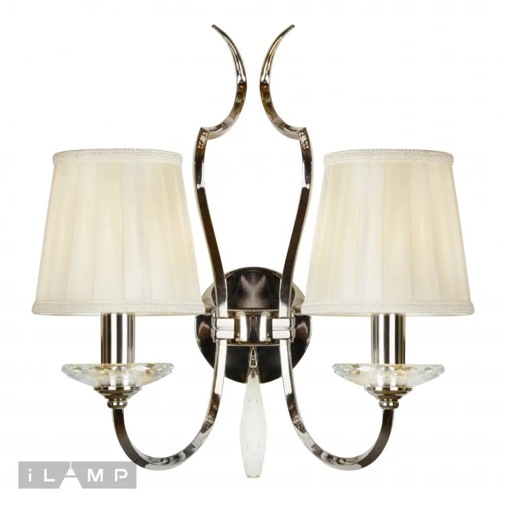 Фото Бра iLamp Charm W2508-2 nic, цвет белый Фото Бра iLamp Charm W2508-2 nic, цвет белый