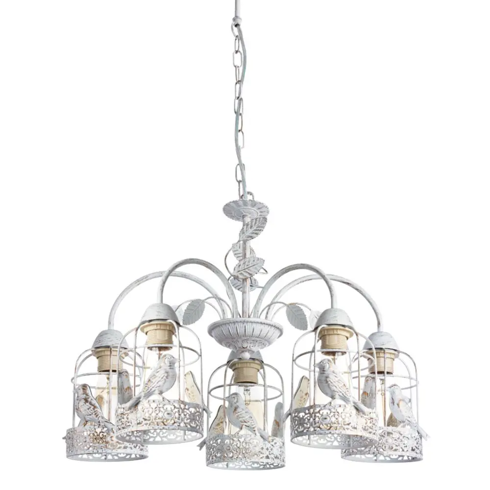 Фото Люстра потолочная ARTE LAMP CINCIA 5 ламп 10 м² цвет белый Фото Люстра потолочная ARTE LAMP CINCIA 5 ламп 10 м² цвет белый
