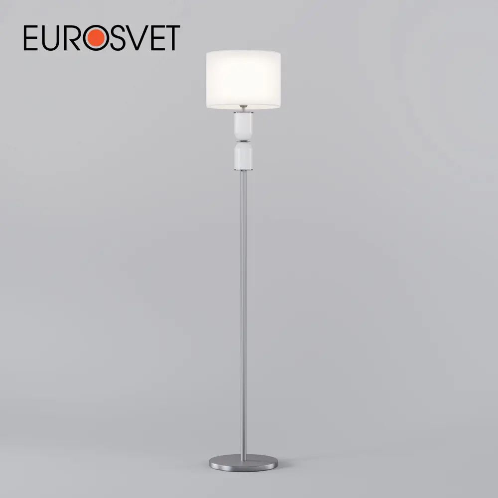 Фото Торшер Eurosvet Caprera 01154/1 цвет серый/серебристый Фото Торшер Eurosvet Caprera 01154/1 цвет серый/серебристый