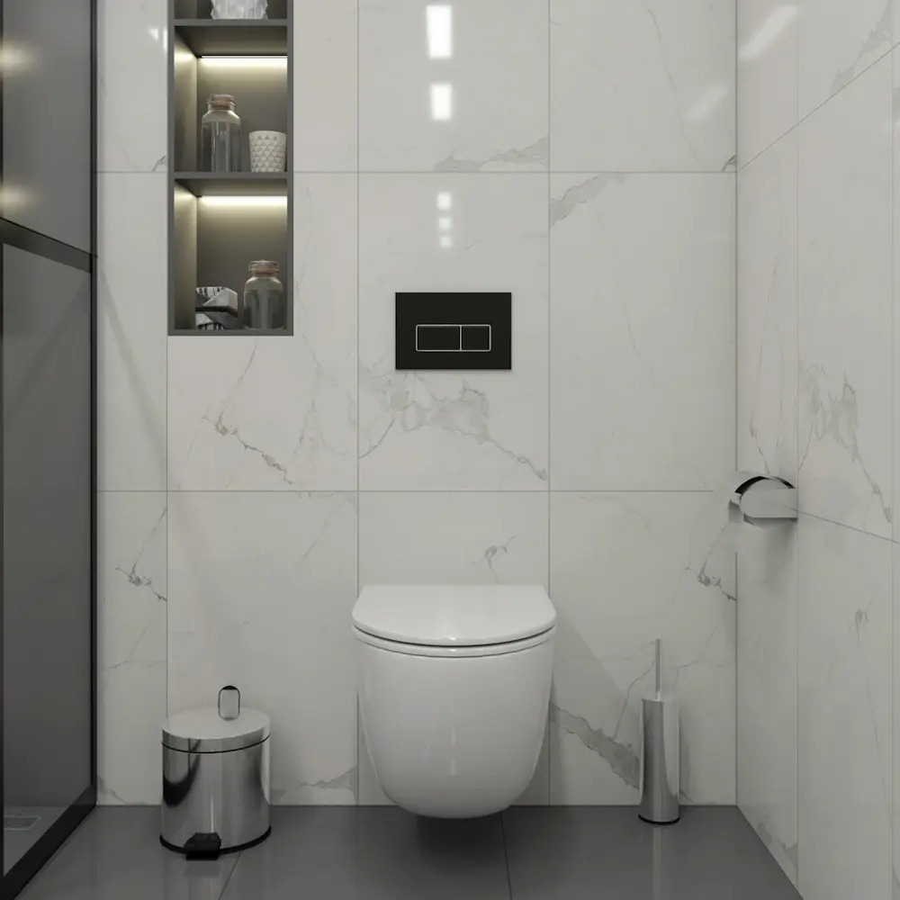 Фото 3 Комплект инсталляция с унитазом Teymi 5 в 1 F13288: унитаз подвесной безободковый Lina S кнопка черная/хром Фото 3 Комплект инсталляция с унитазом Teymi 5 в 1 F13288: унитаз подвесной безободковый Lina S кнопка черная/хром