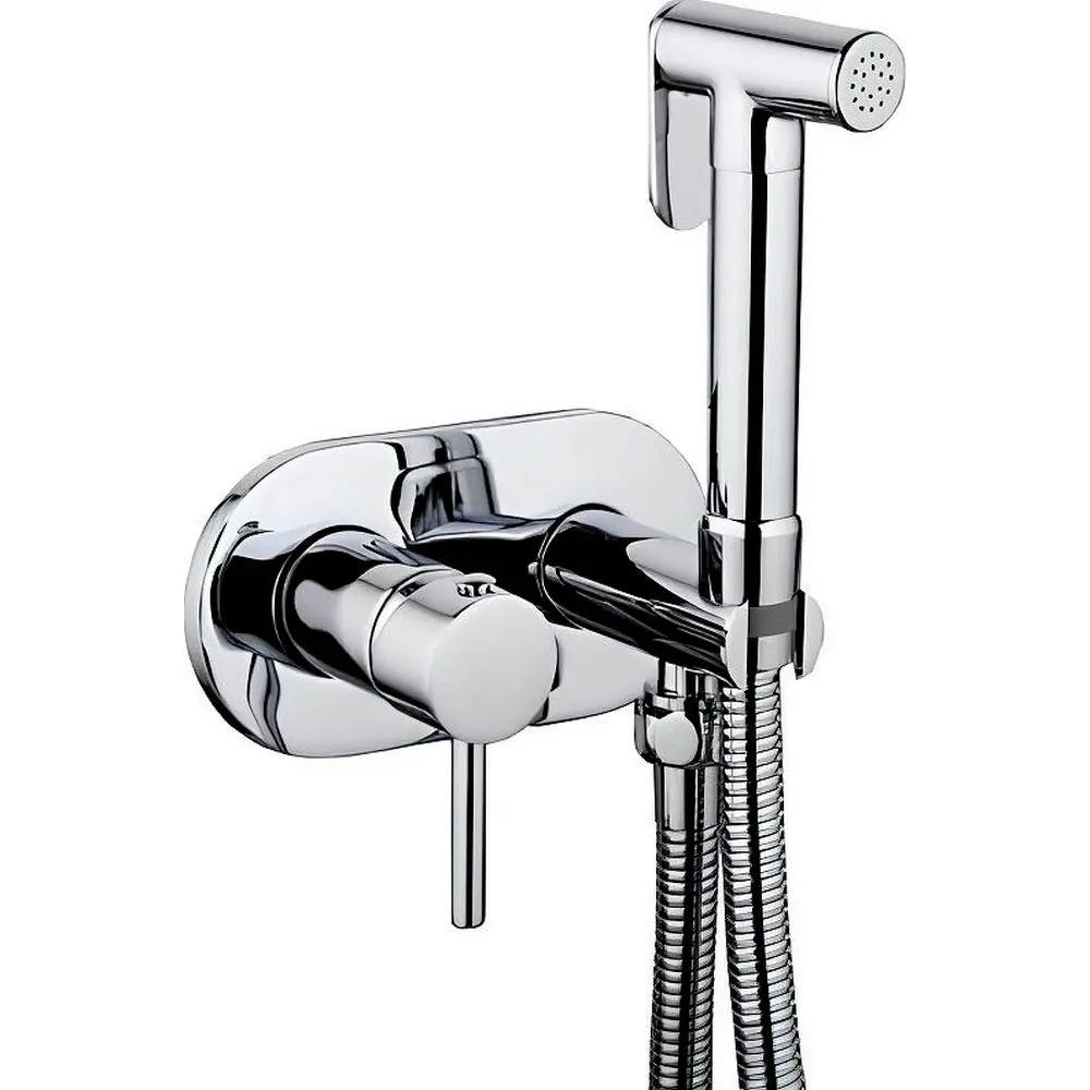Фото Смеситель для биде Haiba Hb5515 хром 00315166 с гигиеническим душем цвет Хром Фото Смеситель для биде Haiba Hb5515 хром 00315166 с гигиеническим душем цвет Хром
