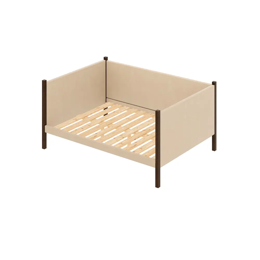 Фото 3 Кровать Solarius Тахта двуспальная мягкая 1708 130 x 101 x 210 см дерево цвет бежевый/венге Фото 3 Кровать Solarius Тахта двуспальная мягкая 1708 130 x 101 x 210 см дерево цвет бежевый/венге