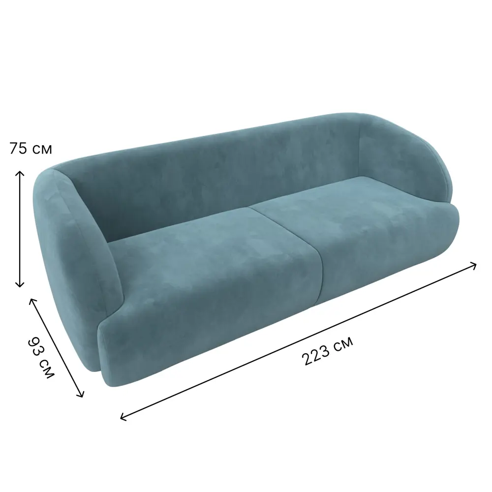 Фото 7 Диван прямой Лига-041 Лига диванов 122200 223x75x93 см велюр цвет бирюзовый Фото 7 Диван прямой Лига-041 Лига диванов 122200 223x75x93 см велюр цвет бирюзовый