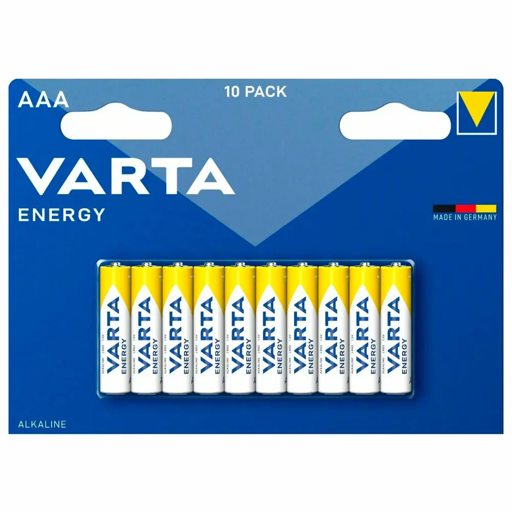 Фото Батарейки Varta energy алкалиновая LR03 ААА 10 шт. Фото Батарейки Varta energy алкалиновая LR03 ААА 10 шт.