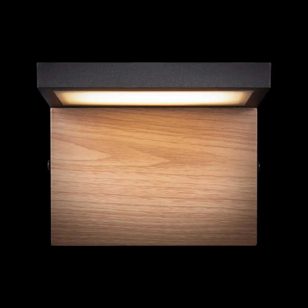 Фото 7 Светильник уличный настенный светодиодный Loft it Oak Lf_100001w IP54 цвет черный Фото 7 Светильник уличный настенный светодиодный Loft it Oak Lf_100001w IP54 цвет черный