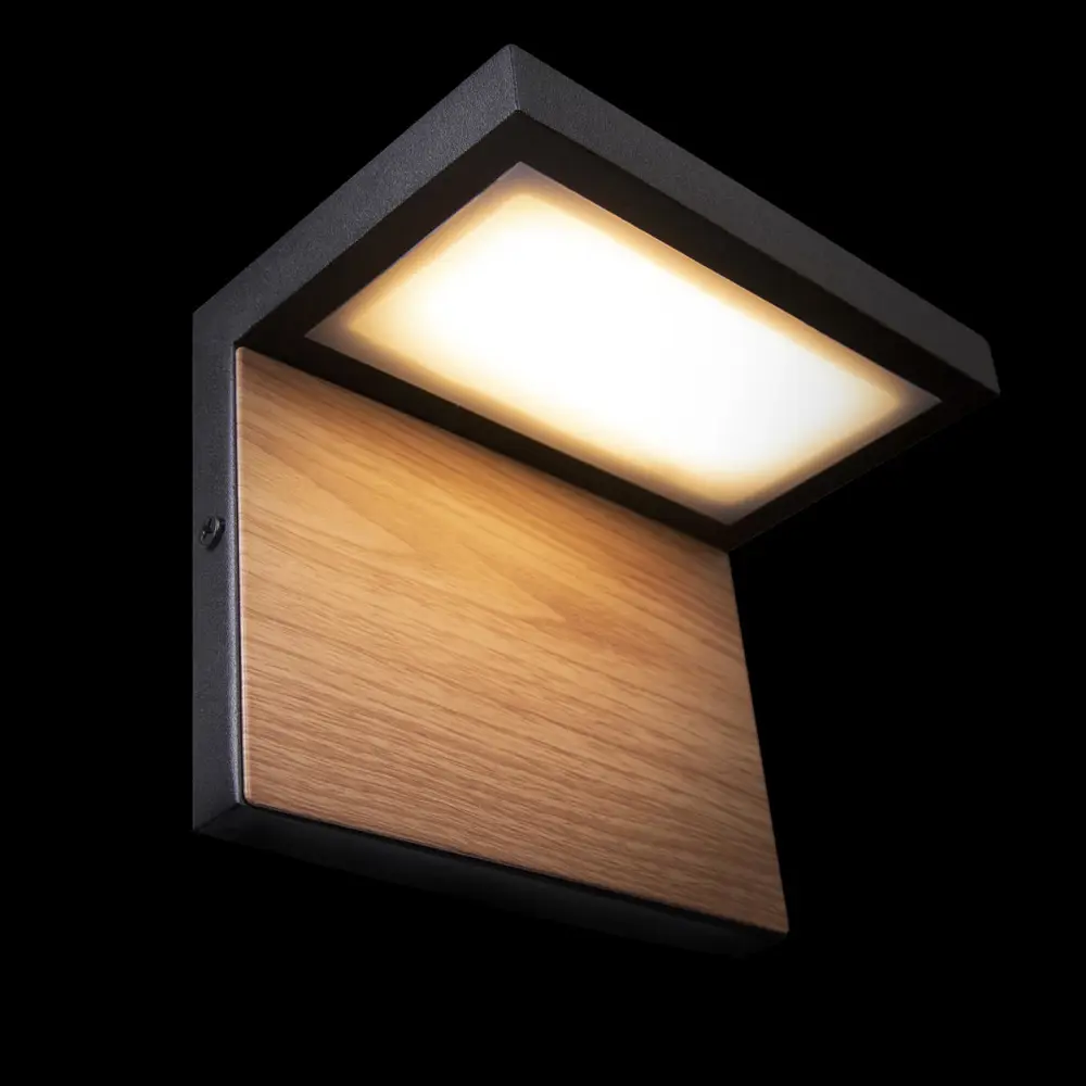 Фото 6 Светильник уличный настенный светодиодный Loft it Oak Lf_100001w IP54 цвет черный Фото 6 Светильник уличный настенный светодиодный Loft it Oak Lf_100001w IP54 цвет черный
